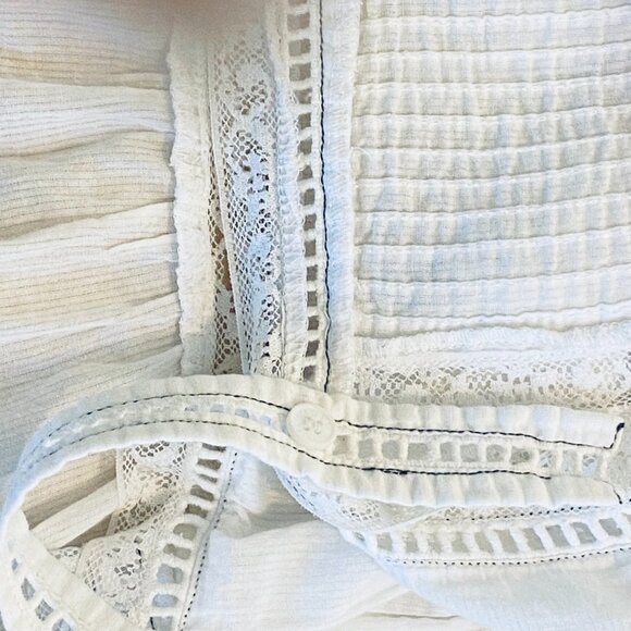 Zadig & Voltaire Camil Camisole, White lace summer blouse, Size Medium - Picture 7 of 9